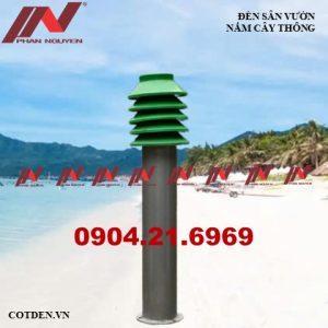 Đèn nấm cây thông trang trí sân vườn