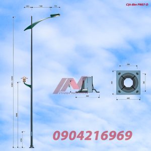 Cột đèn cao áp tại Bắc Giang