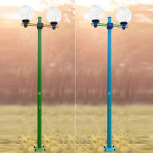 Cột đèn sân vườn Arlequin lắp đèn cầu