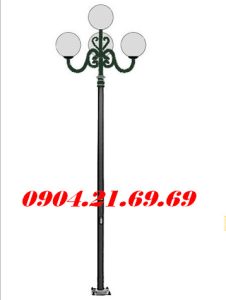 Cột đèn sân vườn Arlequin lắp tay chùm CH08 - 4 bóng