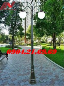 Cột đèn sân vườn PINE lắp đèn led bub