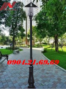 Cột đèn sân vườn DC06 lắp bóng đèn cao áp