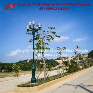 Cột đèn sân vườn DC05B lắp bóng Son