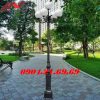 Cột đèn sân vườn DC05B lắp tay chùm CH04 – 5 bóng